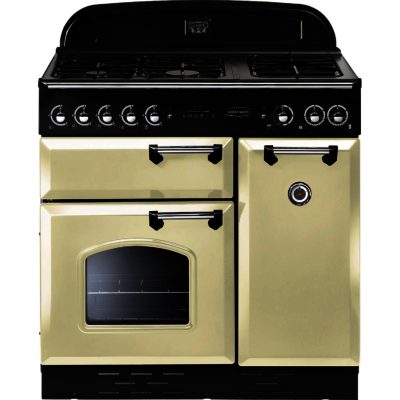 Rangemaster Classic 90cm LPG Gas 74060 Range Cooker in Cream with Chrome Trim and FSD Hob